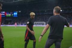 少年老成！比賽結(jié)束巴薩奪冠瞬間，亞馬爾擊掌就回更衣室了！