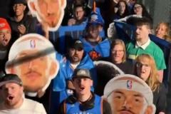 怎能不努力拼！俄村的雷霆球迷們又熬夜凌晨接機(jī)母隊(duì)回村