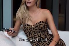 瓦爾加社媒曬視頻，身穿黑絲抹胸裝