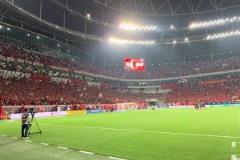 太震撼了！蓉城球迷賽后用整齊劃一的動(dòng)作為球隊(duì)助威！