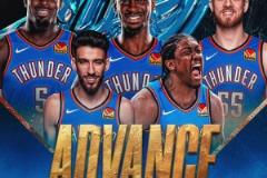 時(shí)隔九年3293天！雷霆搶七大勝掘金重回西決！鴨梨比耶慶祝~