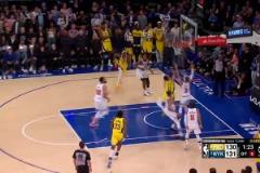 似乎可以吹2+1！哈利伯頓關(guān)鍵時刻頂著哈特高難度拉桿！